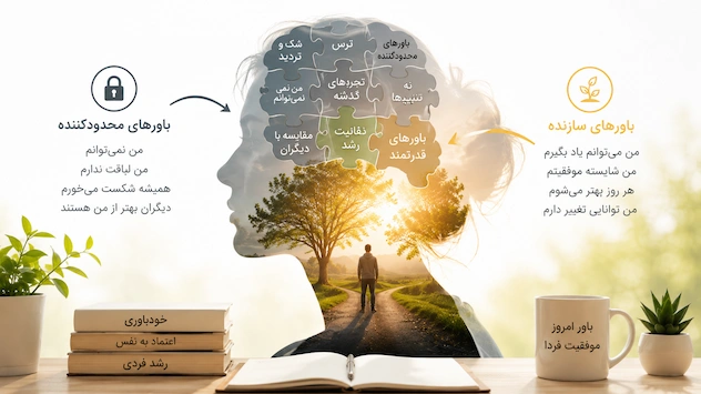 ساخت باورهای قدرتمند و تغییر باورهای محدودکننده ذهن