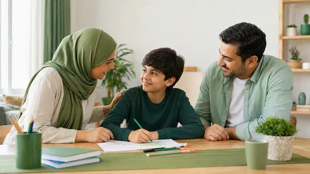 تأثیر پیامها و حمایت خانواده بر شکلگیری باورهای کودک